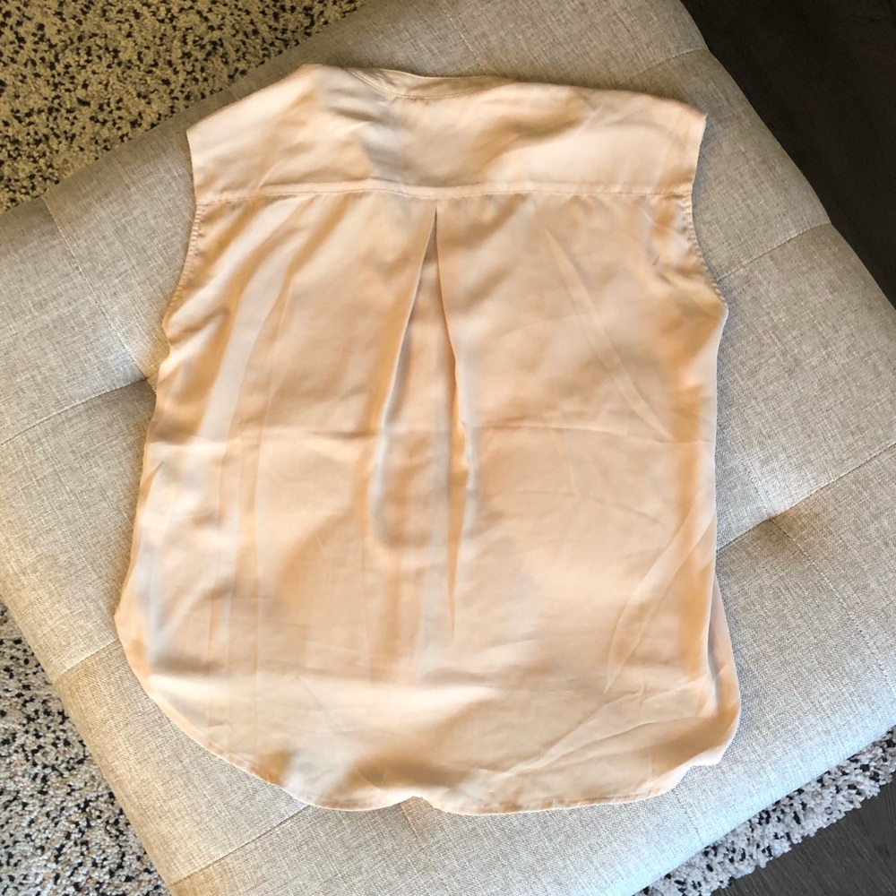Tan High-Low Blouse - Picture 4 of 6